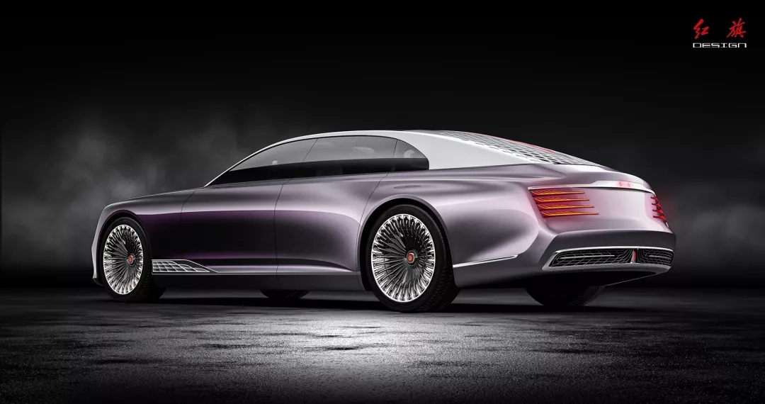 Red flag concept car，red flag，