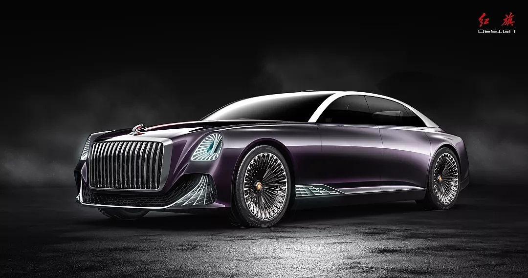 Red flag concept car，red flag，