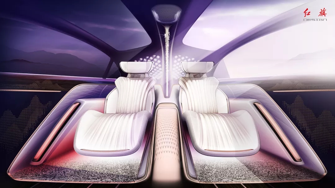 Red flag concept car，red flag，