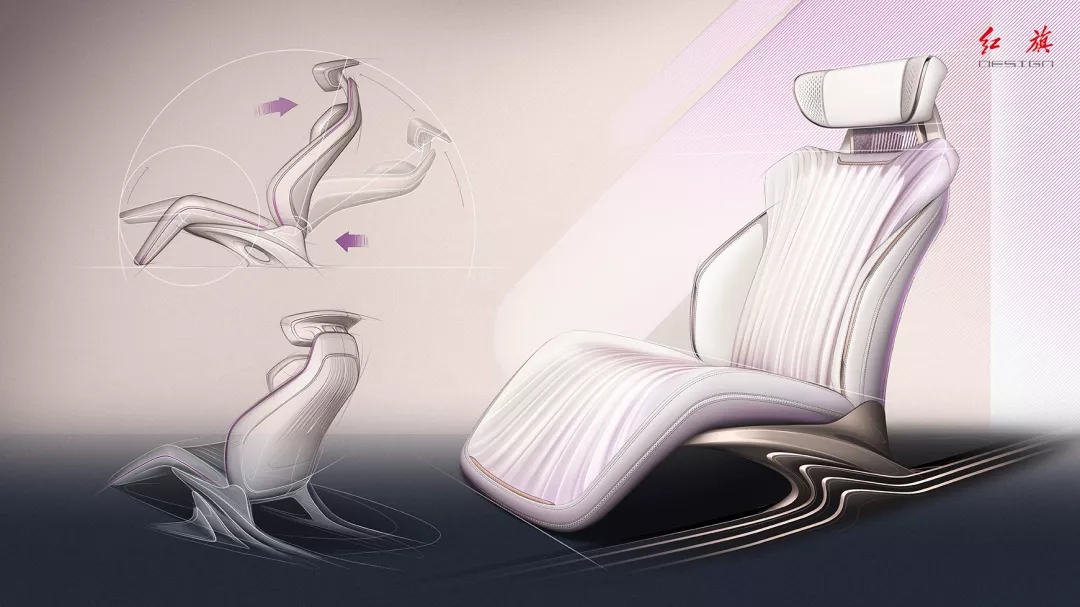 Red flag concept car，red flag，