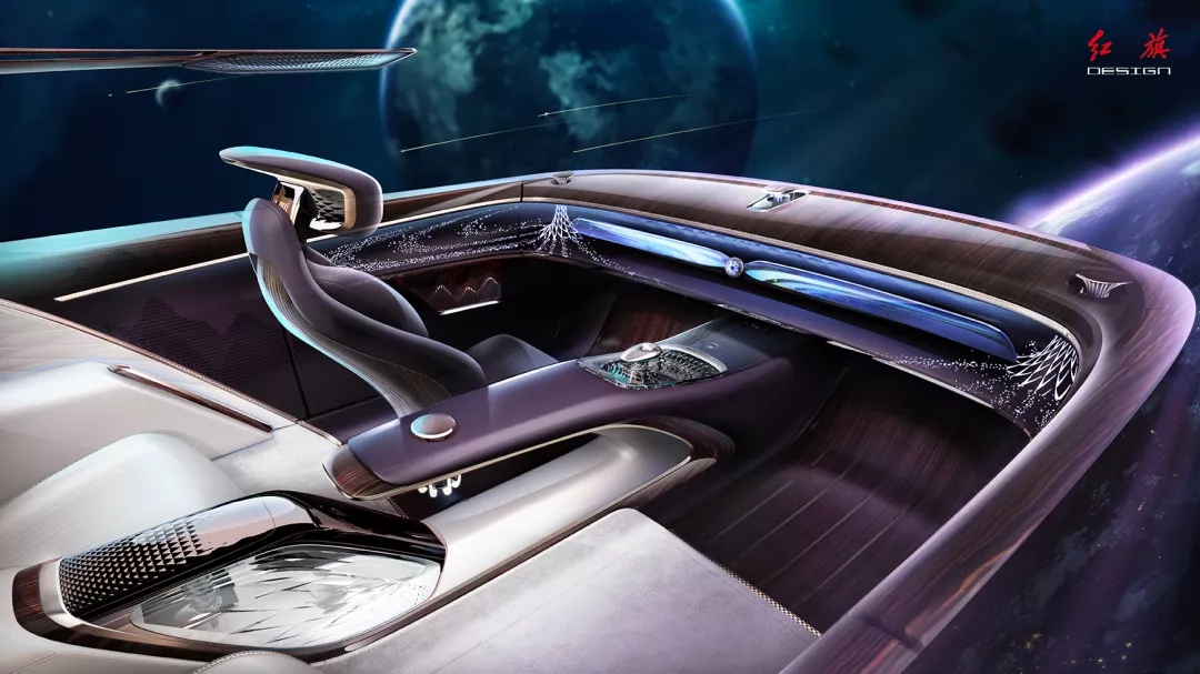 Red flag concept car，red flag，