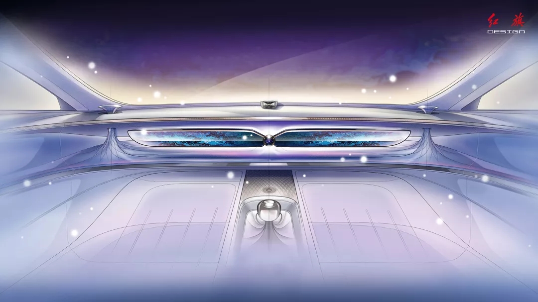 Red flag concept car，red flag，