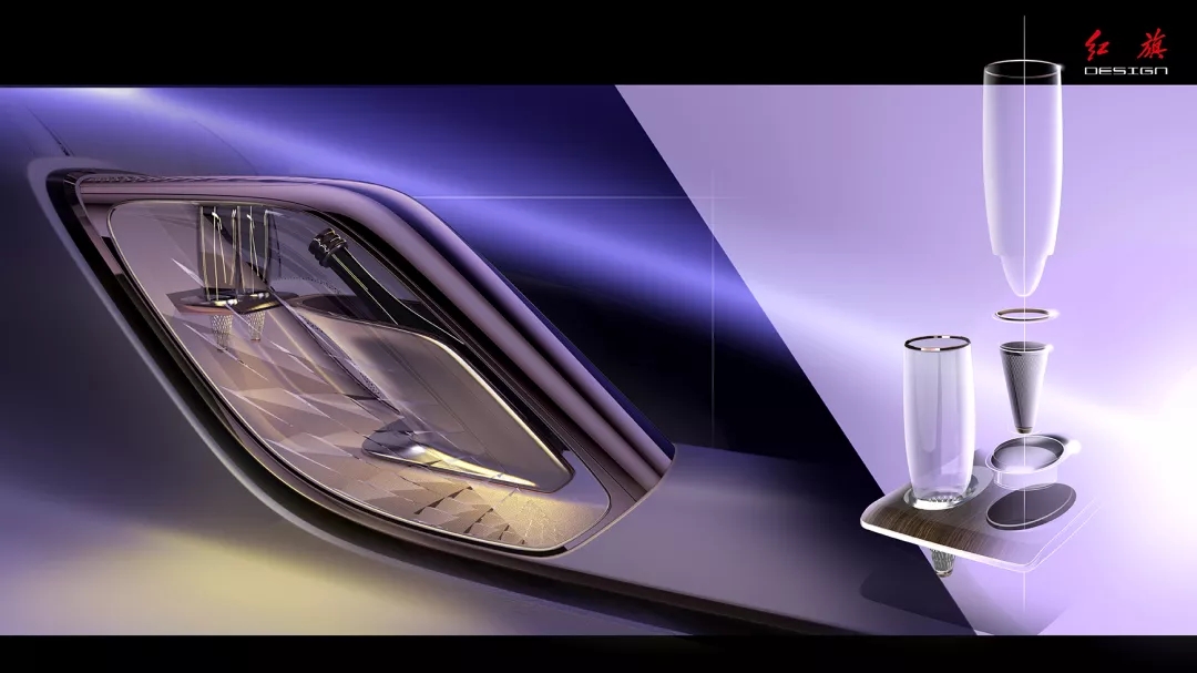 Red flag concept car，red flag，