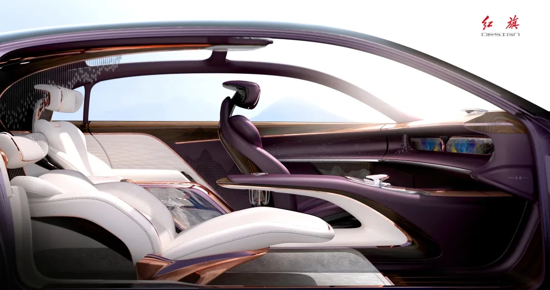 Red flag concept car，red flag，