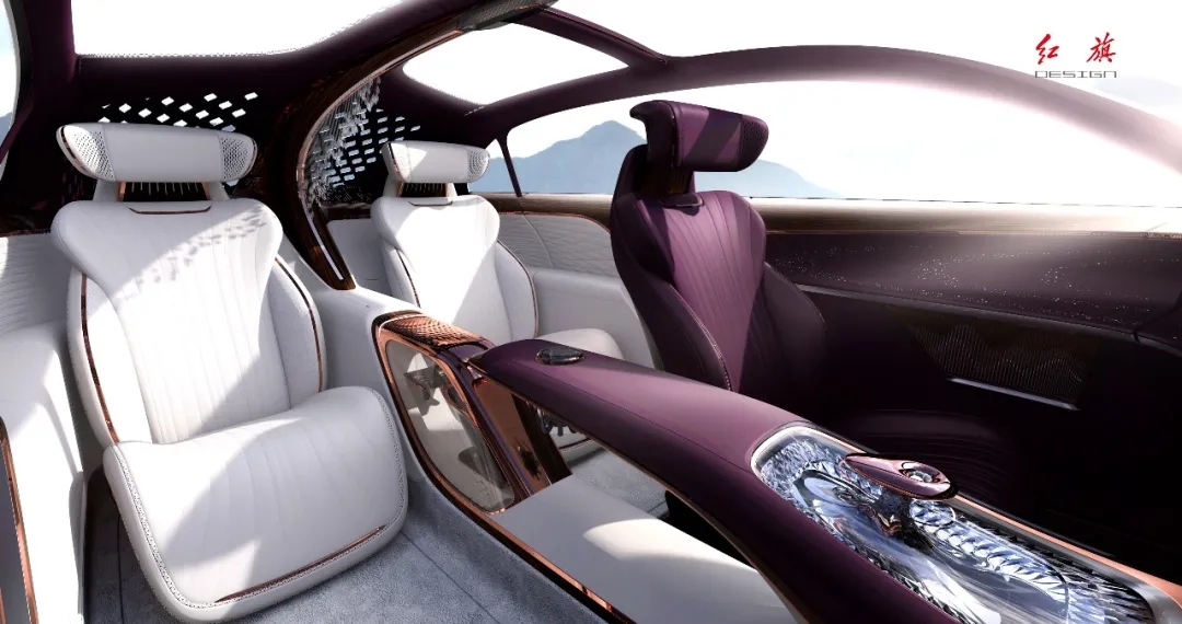 Red flag concept car，red flag，