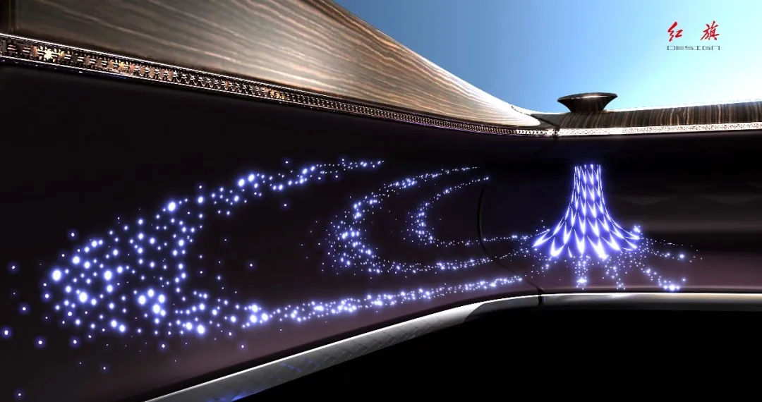 Red flag concept car，red flag，