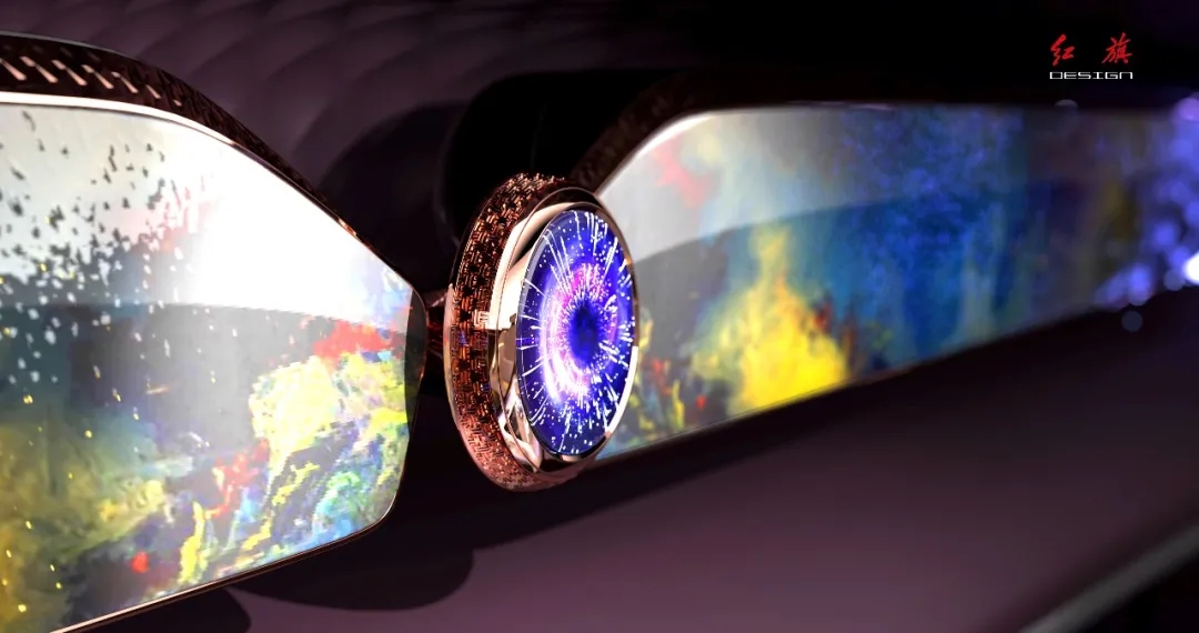 Red flag concept car，red flag，