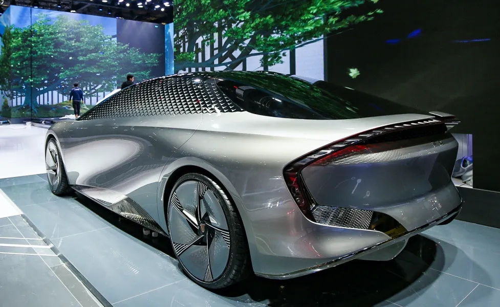 Red flag concept car，red flag，