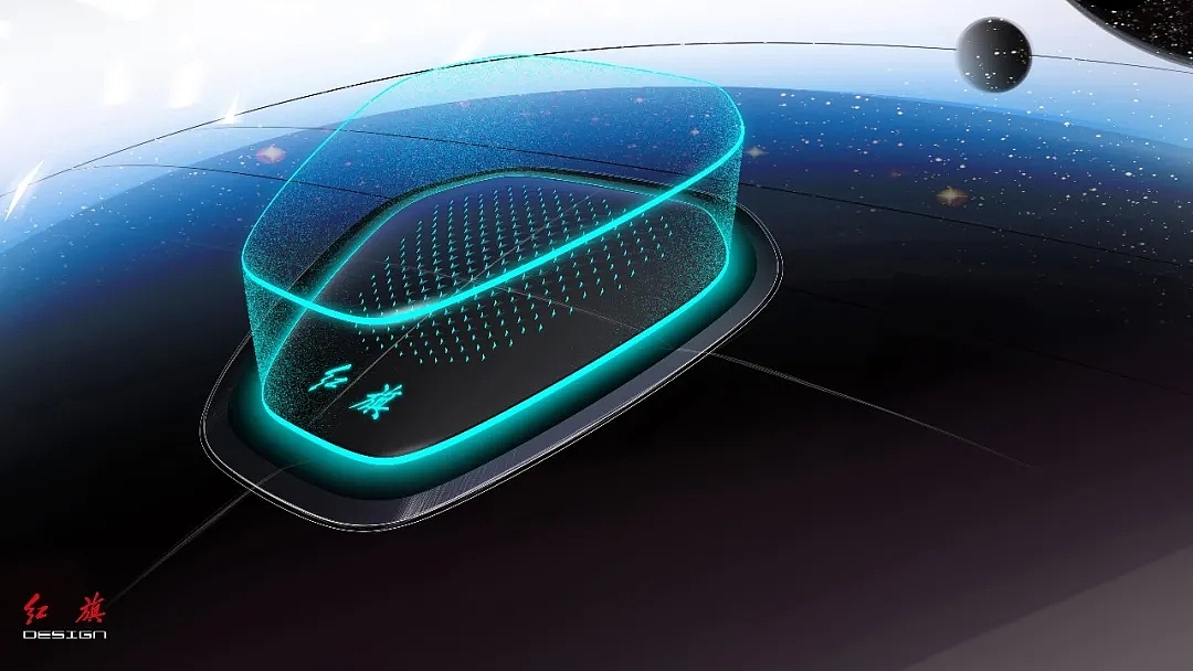 Red flag concept car，red flag，