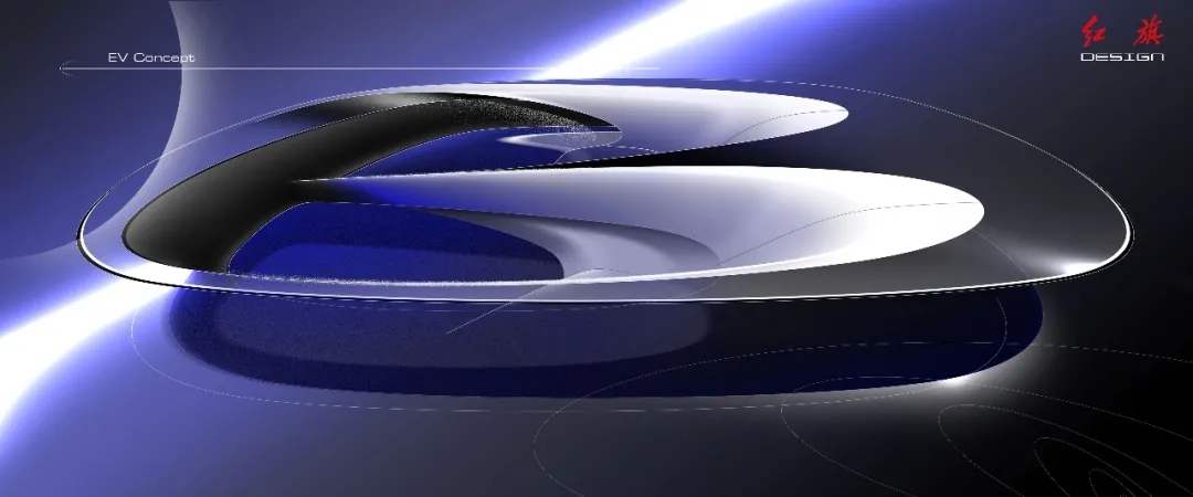 Red flag concept car，red flag，