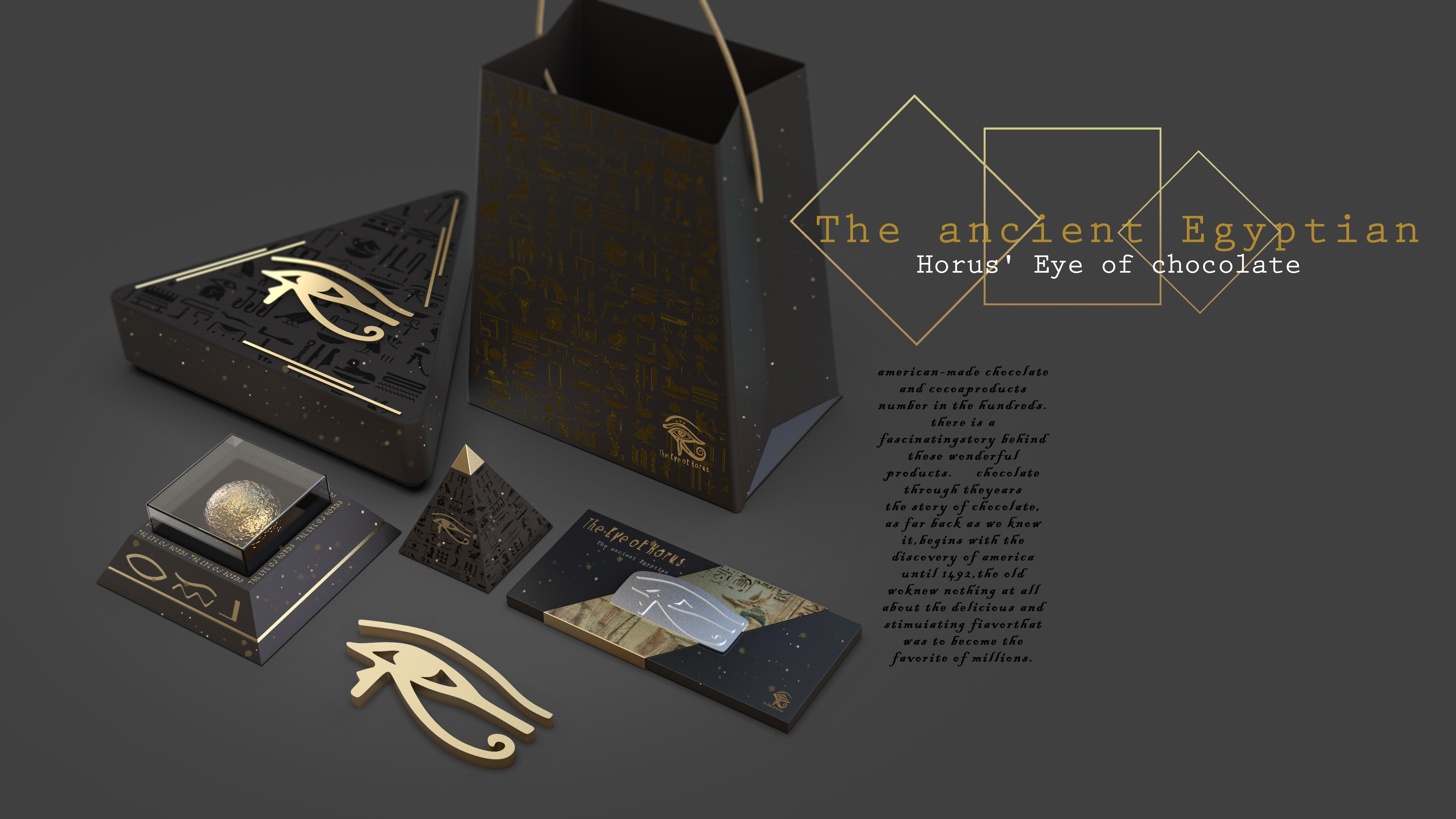 packing，Chocolates，Cultural creation，Egypt，