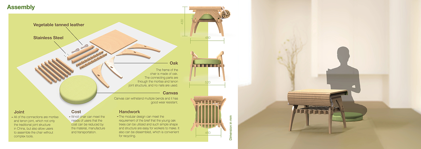 可拆卸，椅子，可折叠，环保，Prototype，架子，