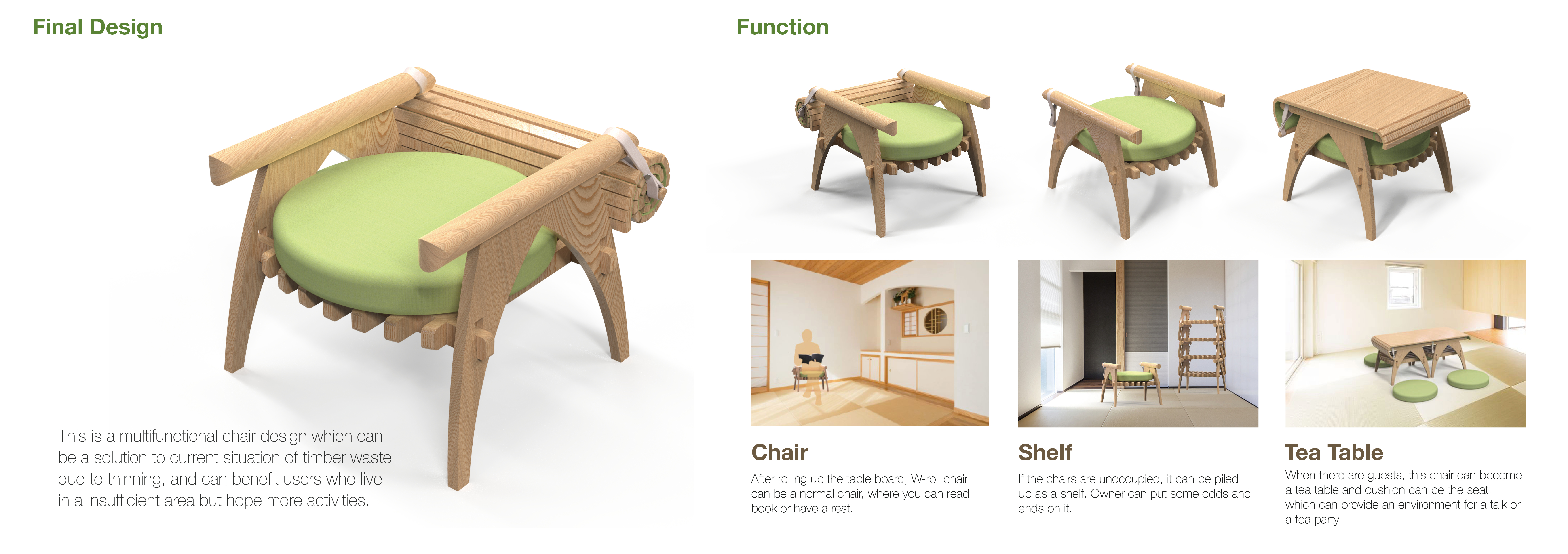 removable，chair，Foldable，environment protection，Prototype，Shelf，