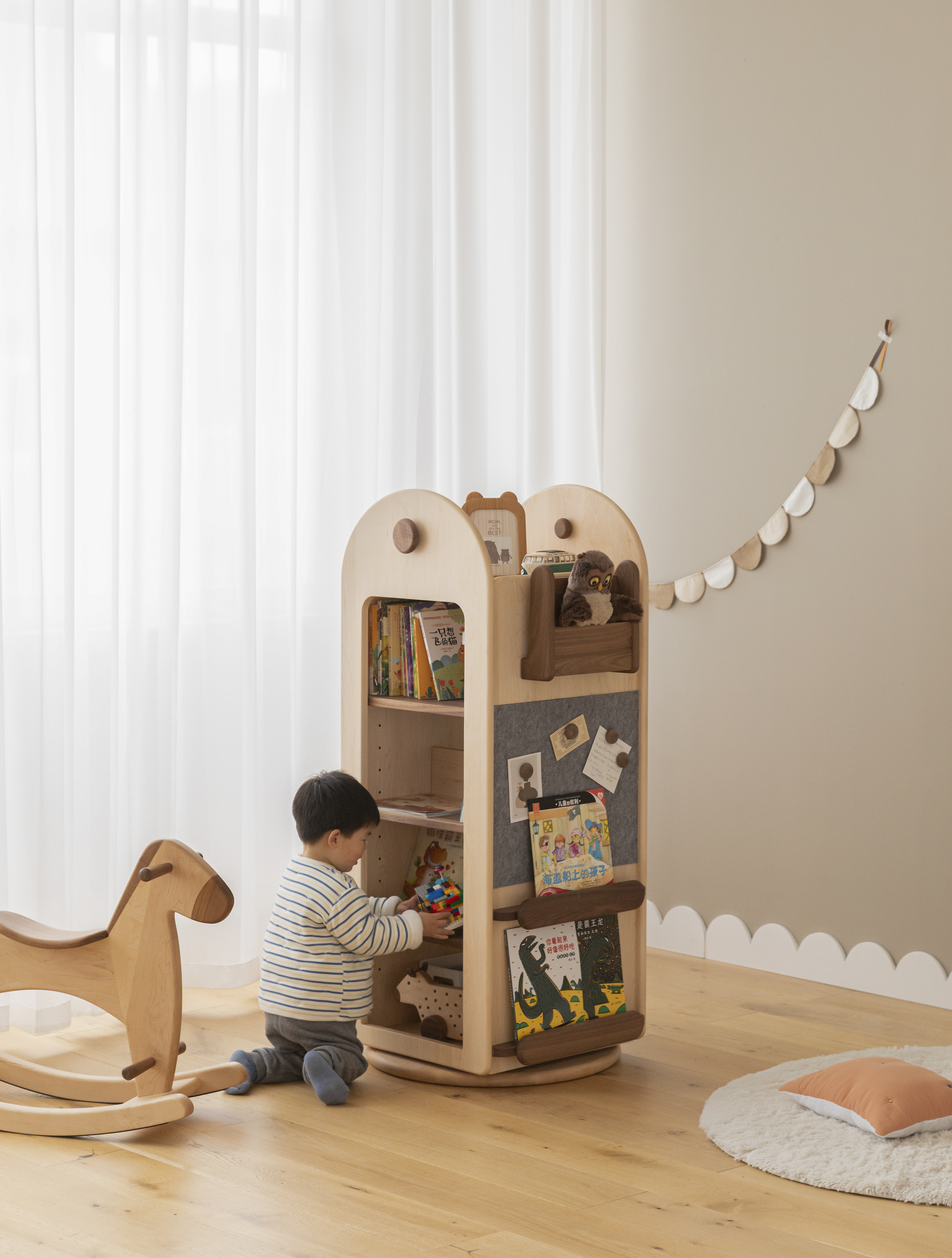 Children's furniture，bookshelf，Bookcase，Solid wood furniture，furniture design ，Home design，Hand cabinet，Toy cabinet，