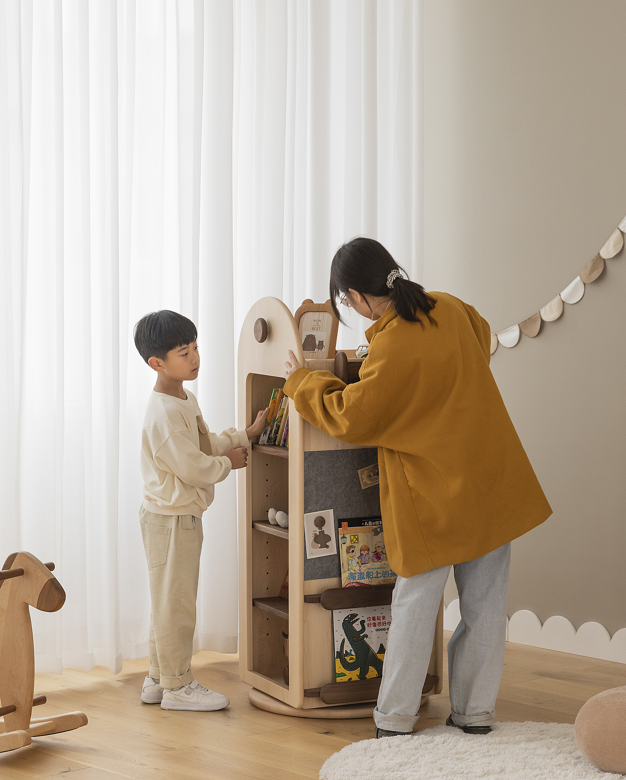 Children's furniture，bookshelf，Bookcase，Solid wood furniture，furniture design ，Home design，Hand cabinet，Toy cabinet，