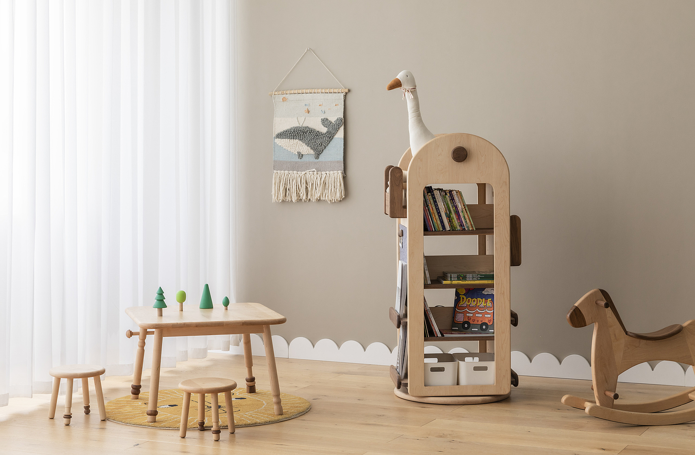 儿童家具，书架，书柜，实木家具，家具设计，家居设计，手办柜，玩具柜，