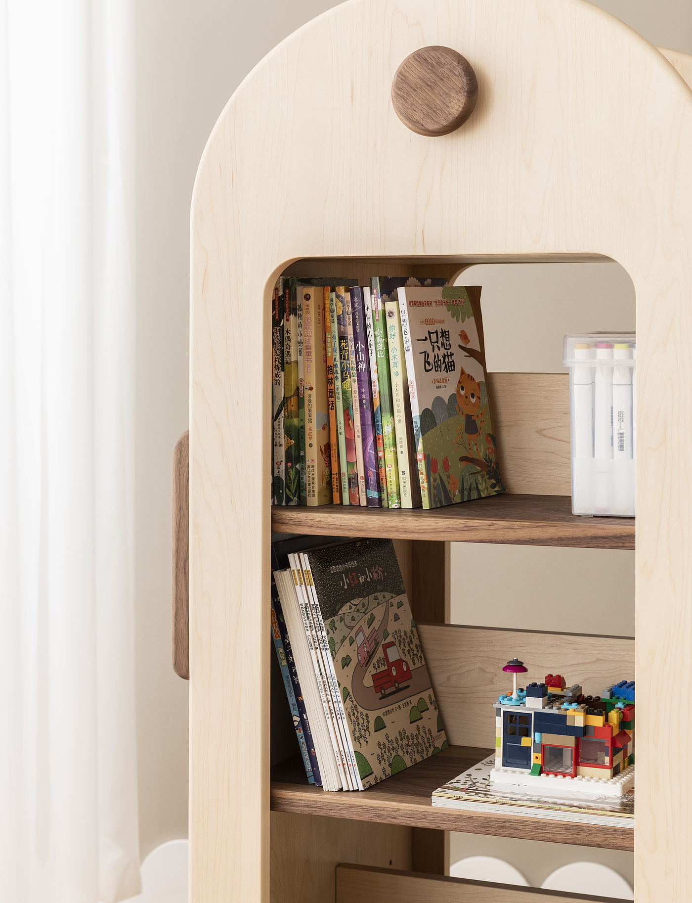 Children's furniture，bookshelf，Bookcase，Solid wood furniture，furniture design ，Home design，Hand cabinet，Toy cabinet，