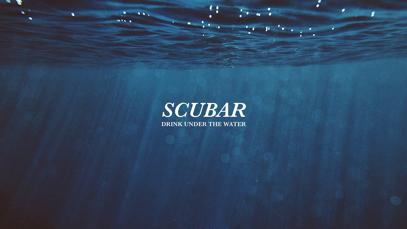 Scubar，潜水，饮水，