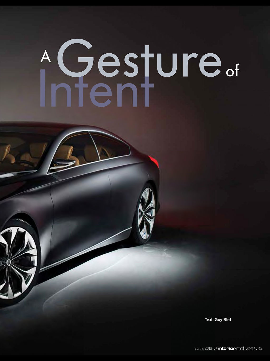 Automotive interior，magazine，two thousand and thirteen，