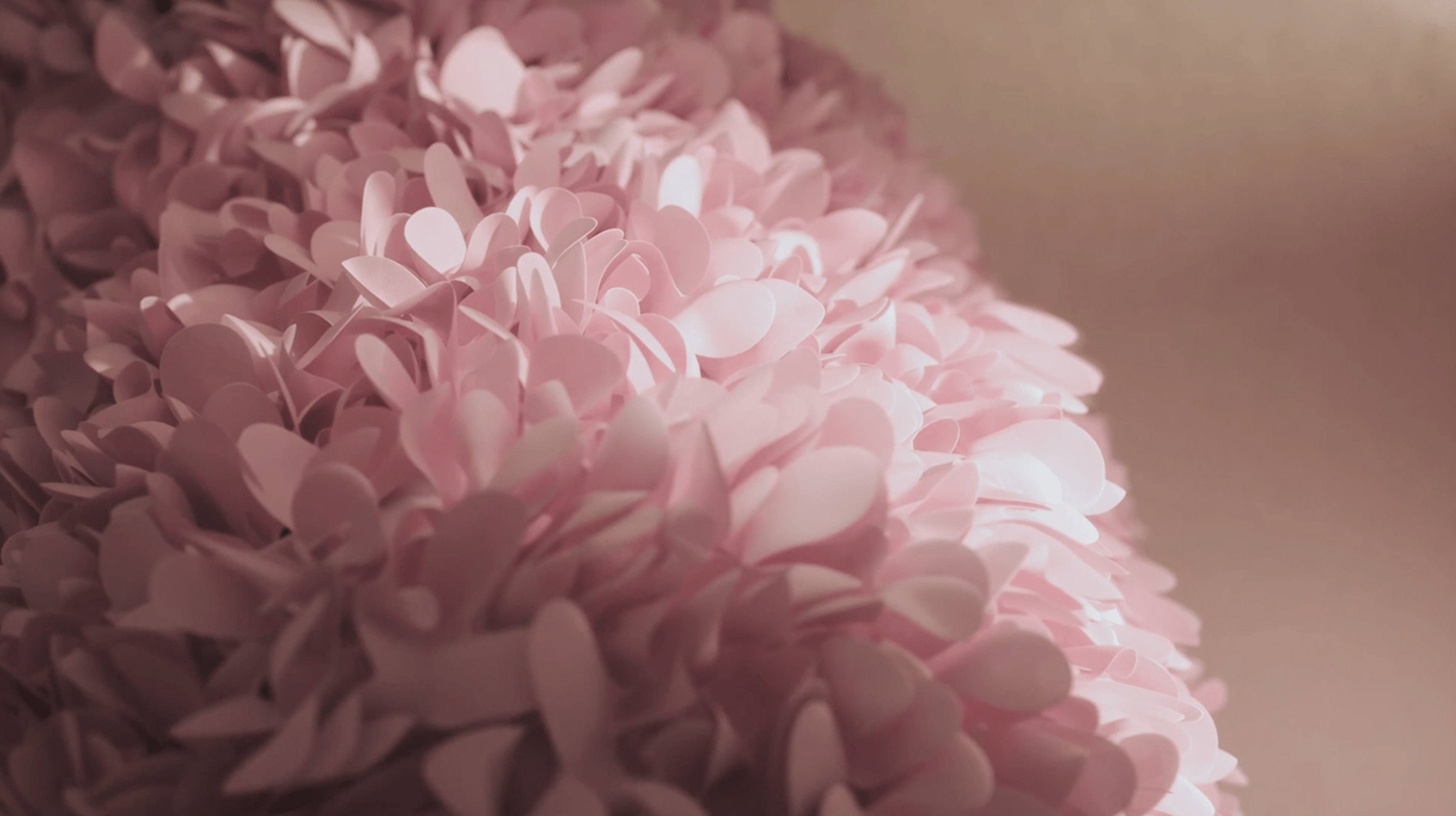 Hortensia，Armchair，3D rendering，chair，