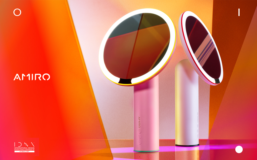 Idea Award，AMIRO，female sex，Skin care，Beauty makeup，Cosmetic mirror，led，