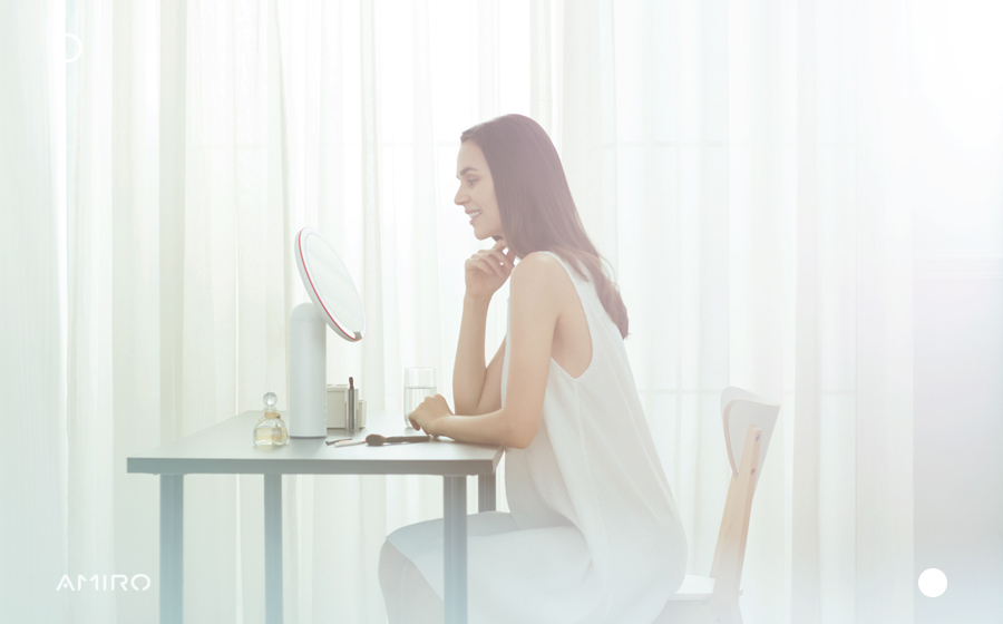 Idea Award，AMIRO，female sex，Skin care，Beauty makeup，Cosmetic mirror，led，