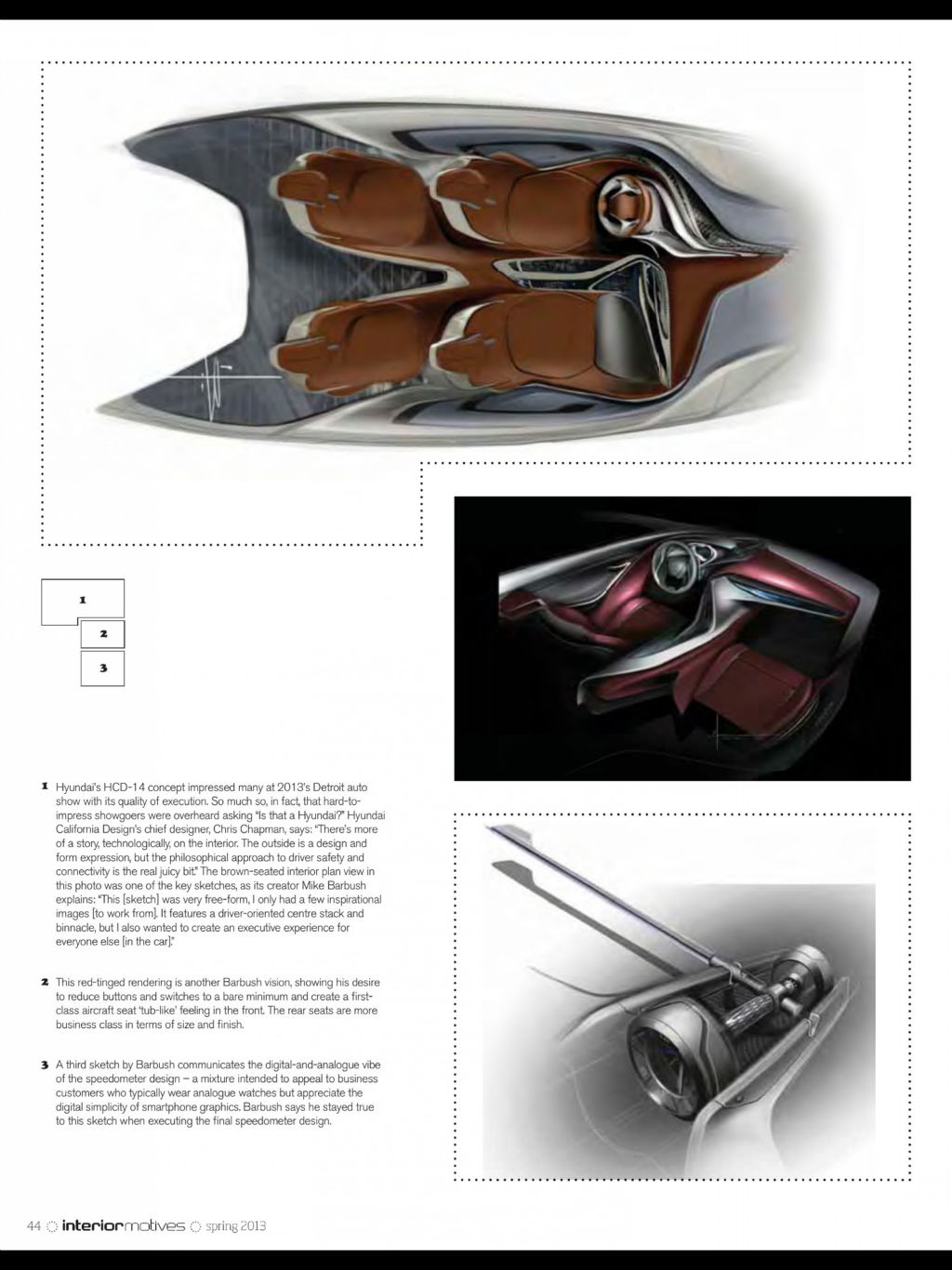 Automotive interior，magazine，two thousand and thirteen，