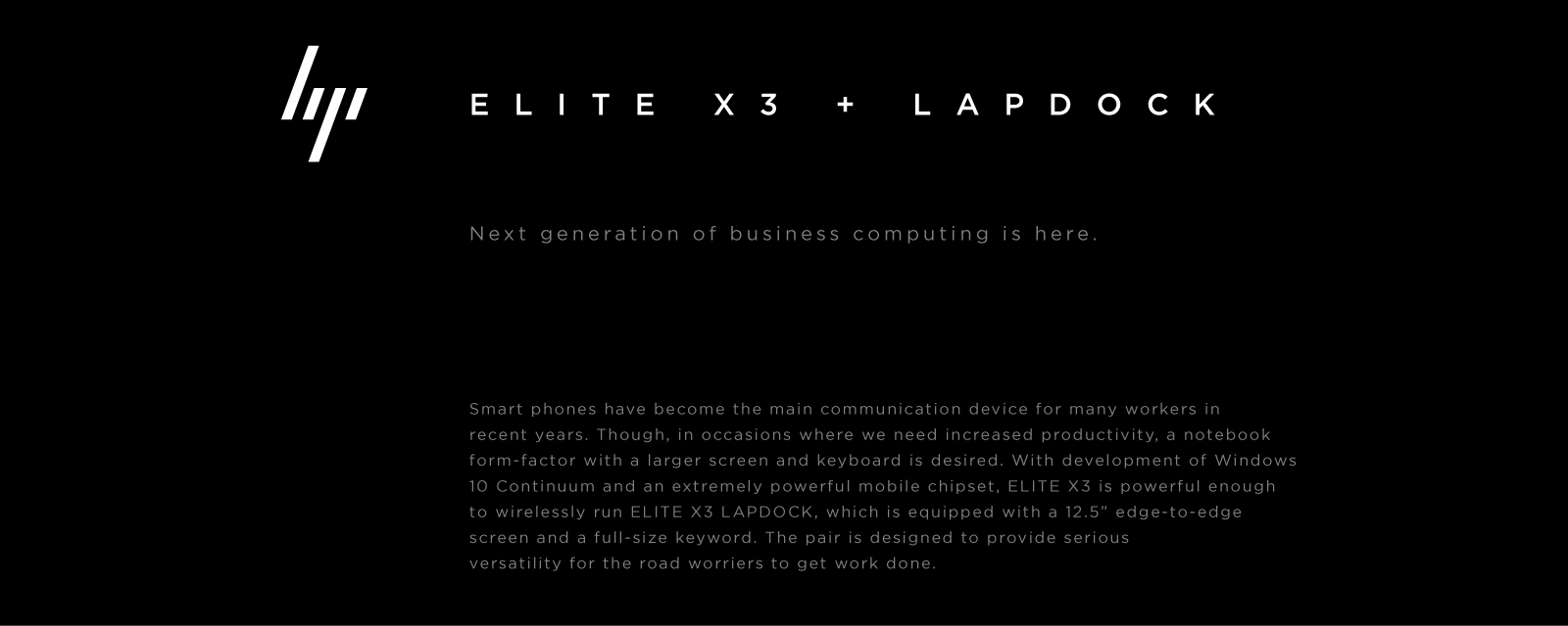 Microsoft，HP，Elite x3，Business laptop，b&o，