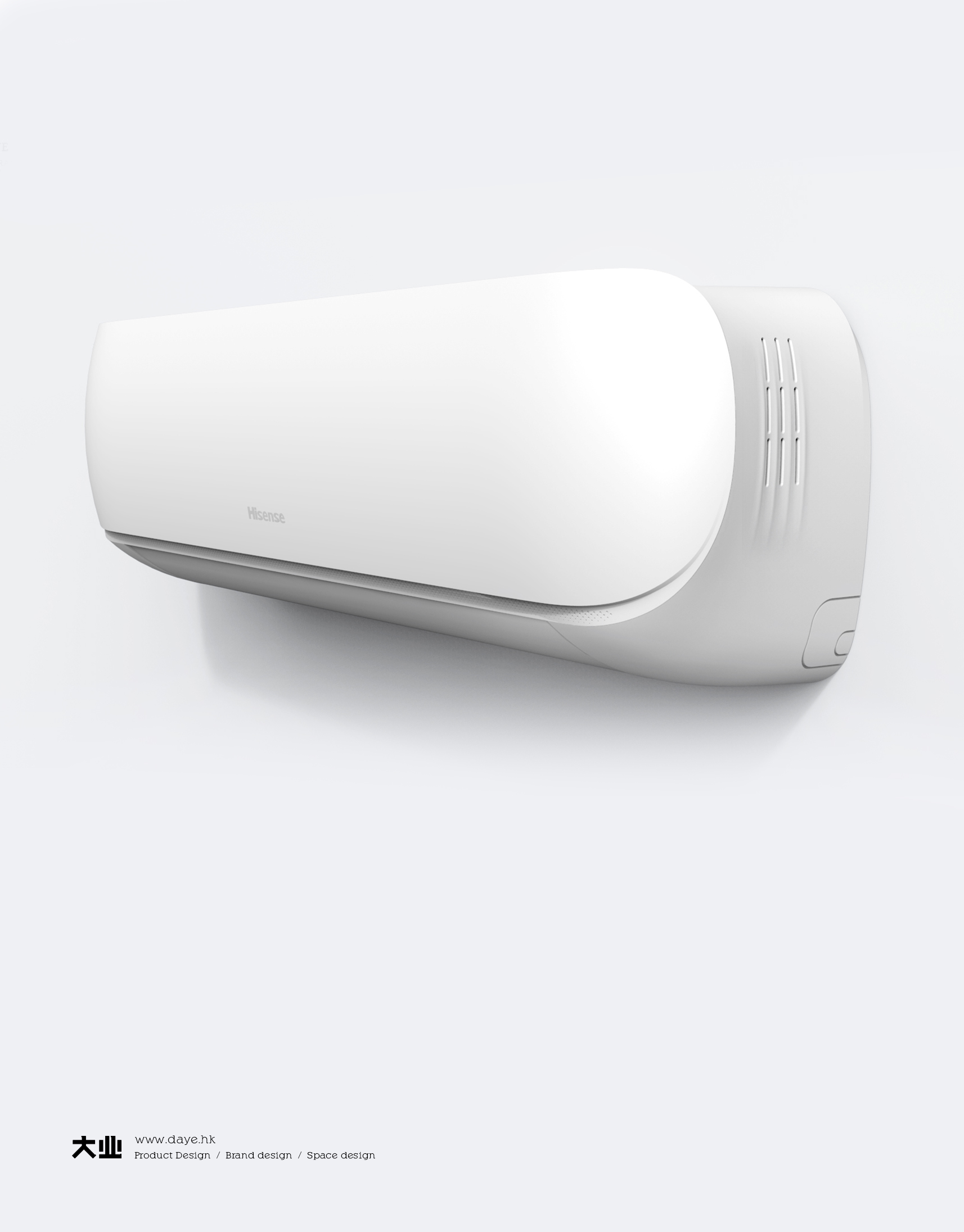 Daye design，industrial design，product design，air conditioner，Hanging type air conditioner，