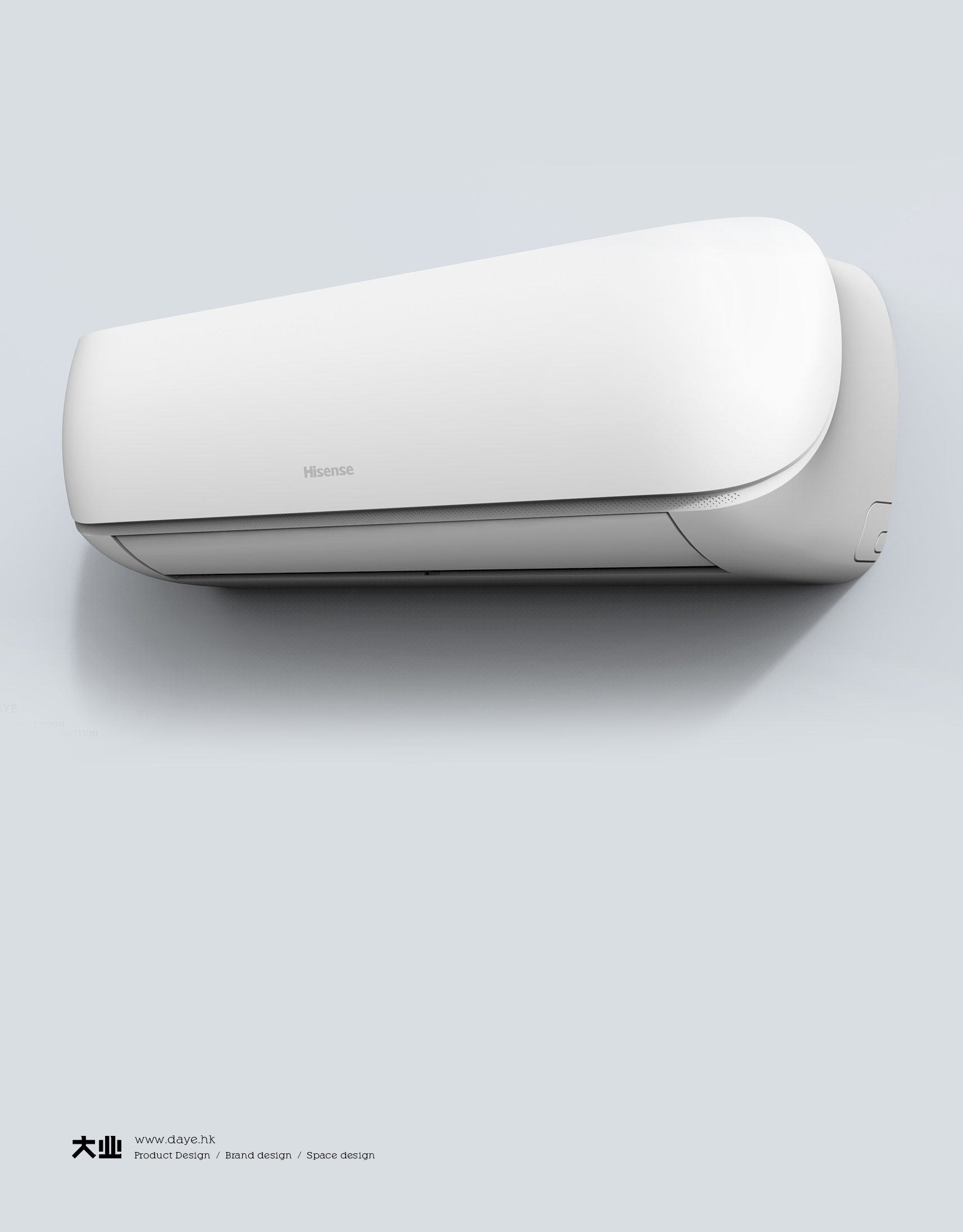 Daye design，industrial design，product design，air conditioner，Hanging type air conditioner，