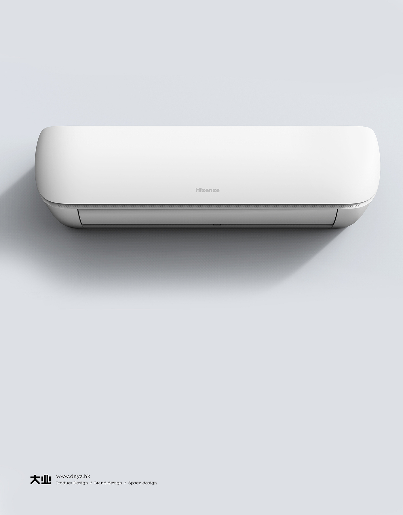 Daye design，industrial design，product design，air conditioner，Hanging type air conditioner，