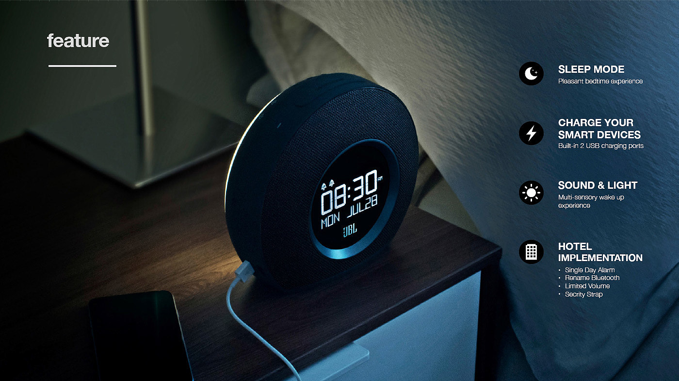 multi-function，JBL horizon，Bluetooth Speaker ，radio，alarm clock，USB charging，Night light，
