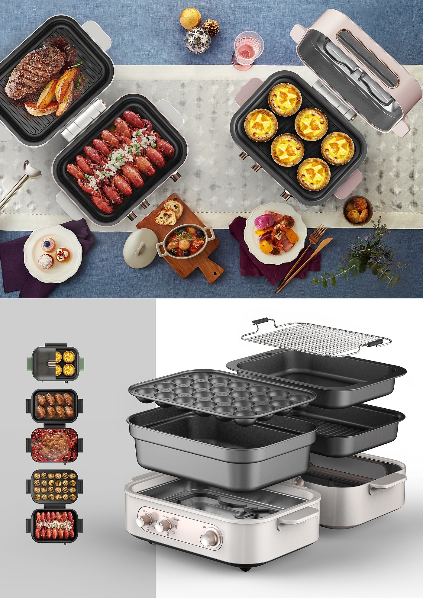2020 contemporary good design，oven，Midea kitchen appliances，