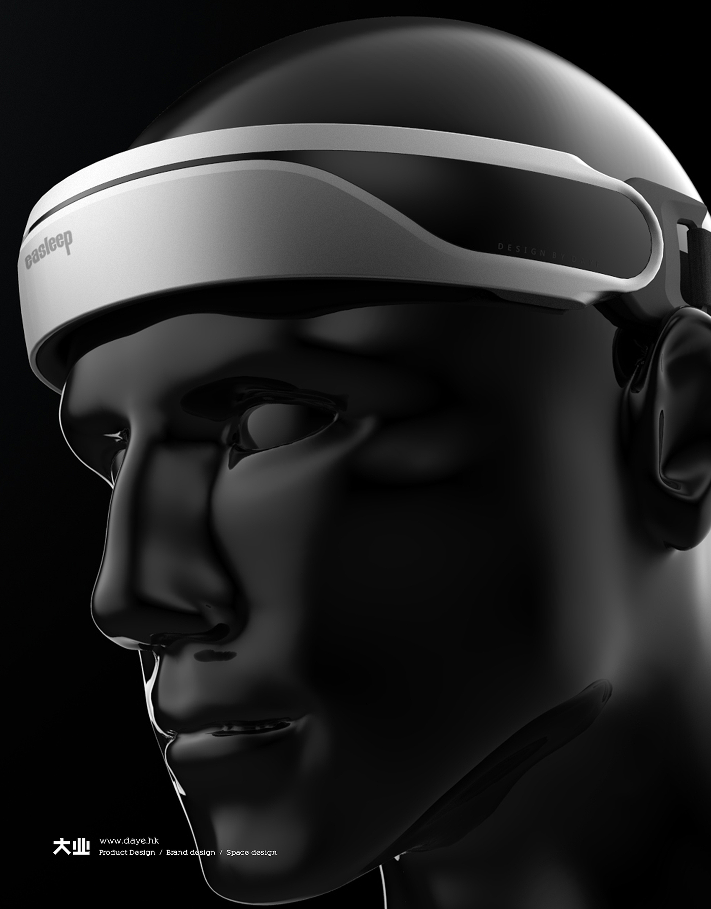 Headgear，wearable devices ，Intelligent sleep，Physical monitoring，Daye design，industrial design，product design，