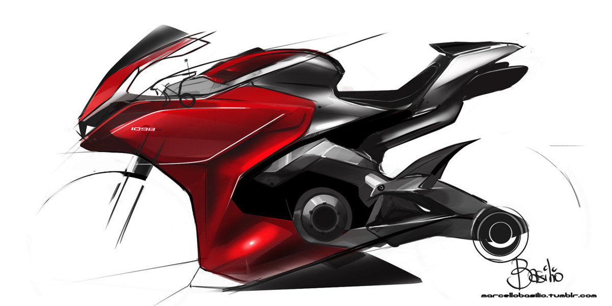 motorcycle，Cool，Hand drawn，vehicle，