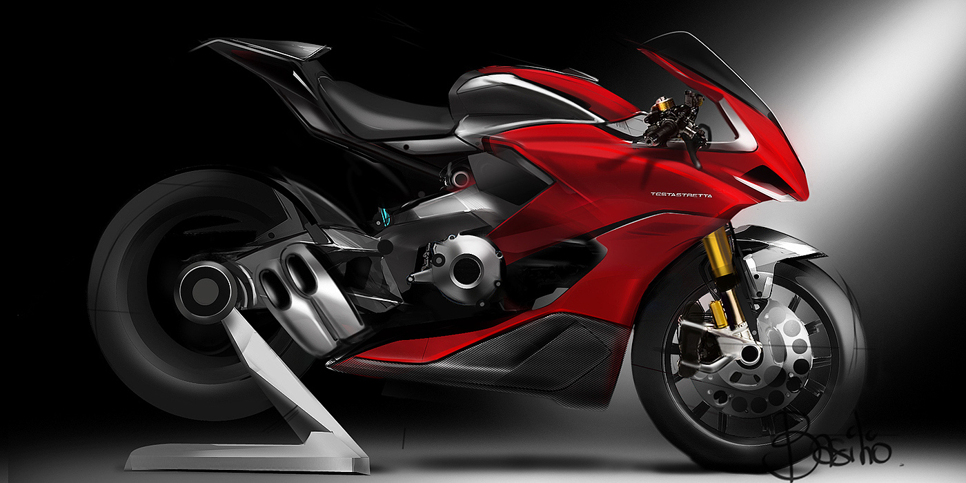motorcycle，Cool，Hand drawn，vehicle，