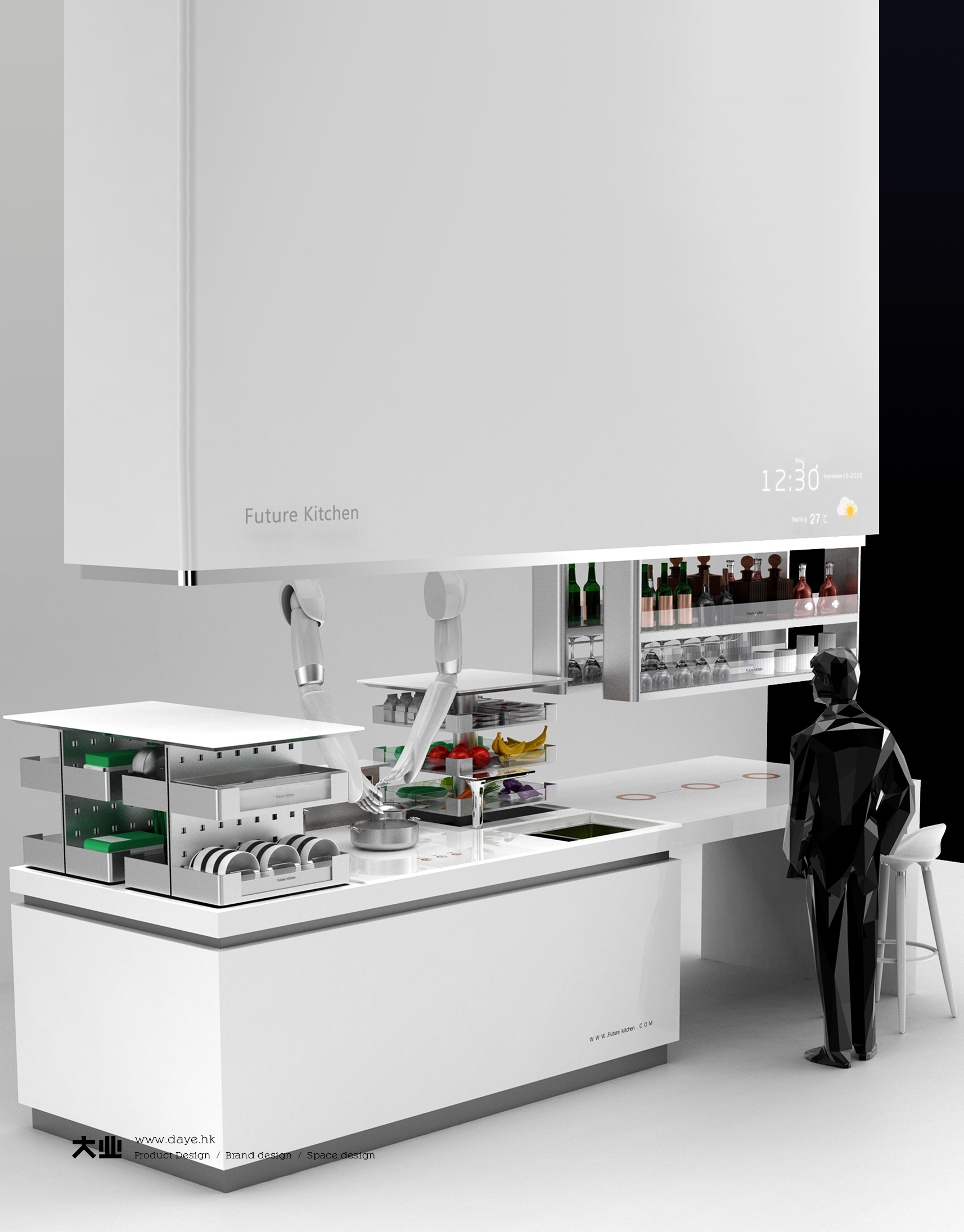 Daye design，industrial design，product design，Smart kitchen，