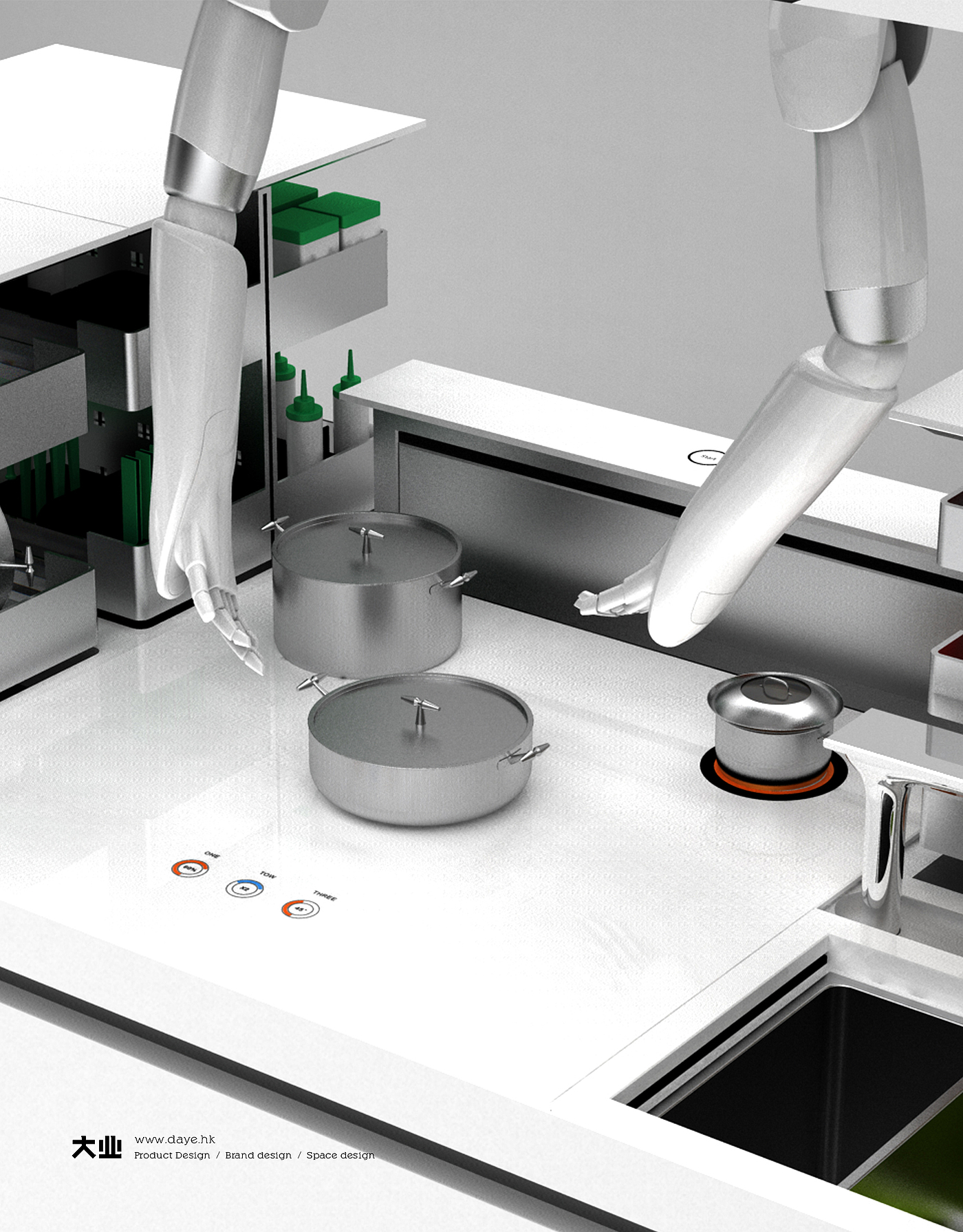 Daye design，industrial design，product design，Smart kitchen，