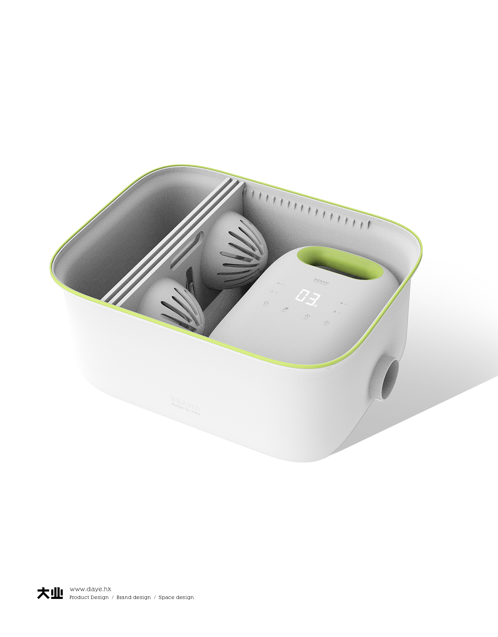 Daye design，industrial design，product design，Clothing care，dryer，