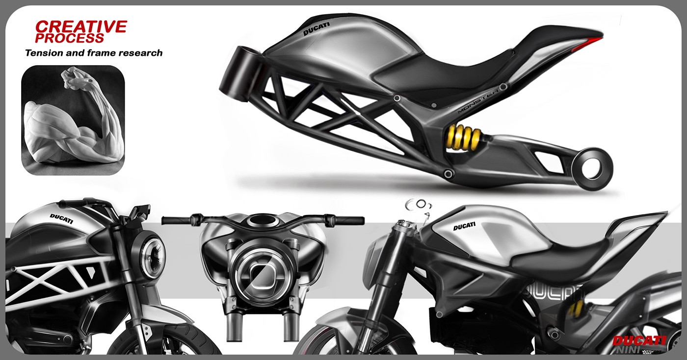 motorcycle，Cool，Hand drawn，vehicle，