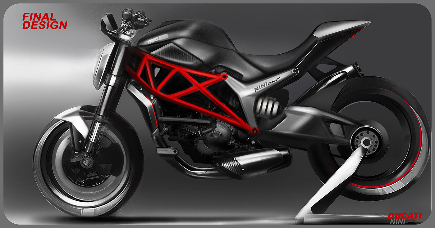 motorcycle，Cool，Hand drawn，vehicle，