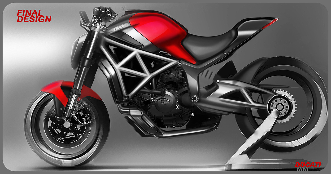 motorcycle，Cool，Hand drawn，vehicle，