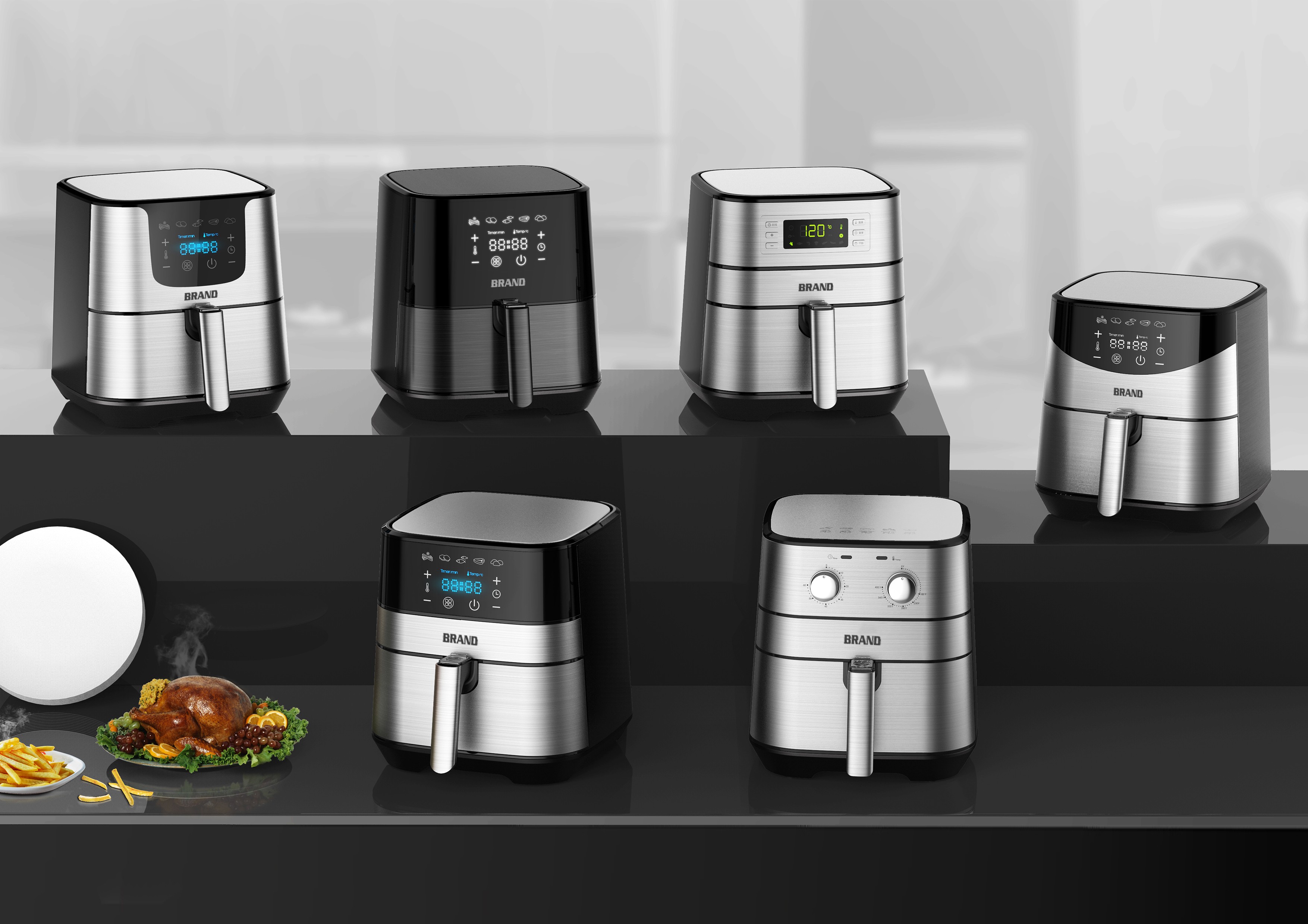 2020 contemporary good design，Air fryer，Tianxi kitchen electricity，Zhongyi industrial design，