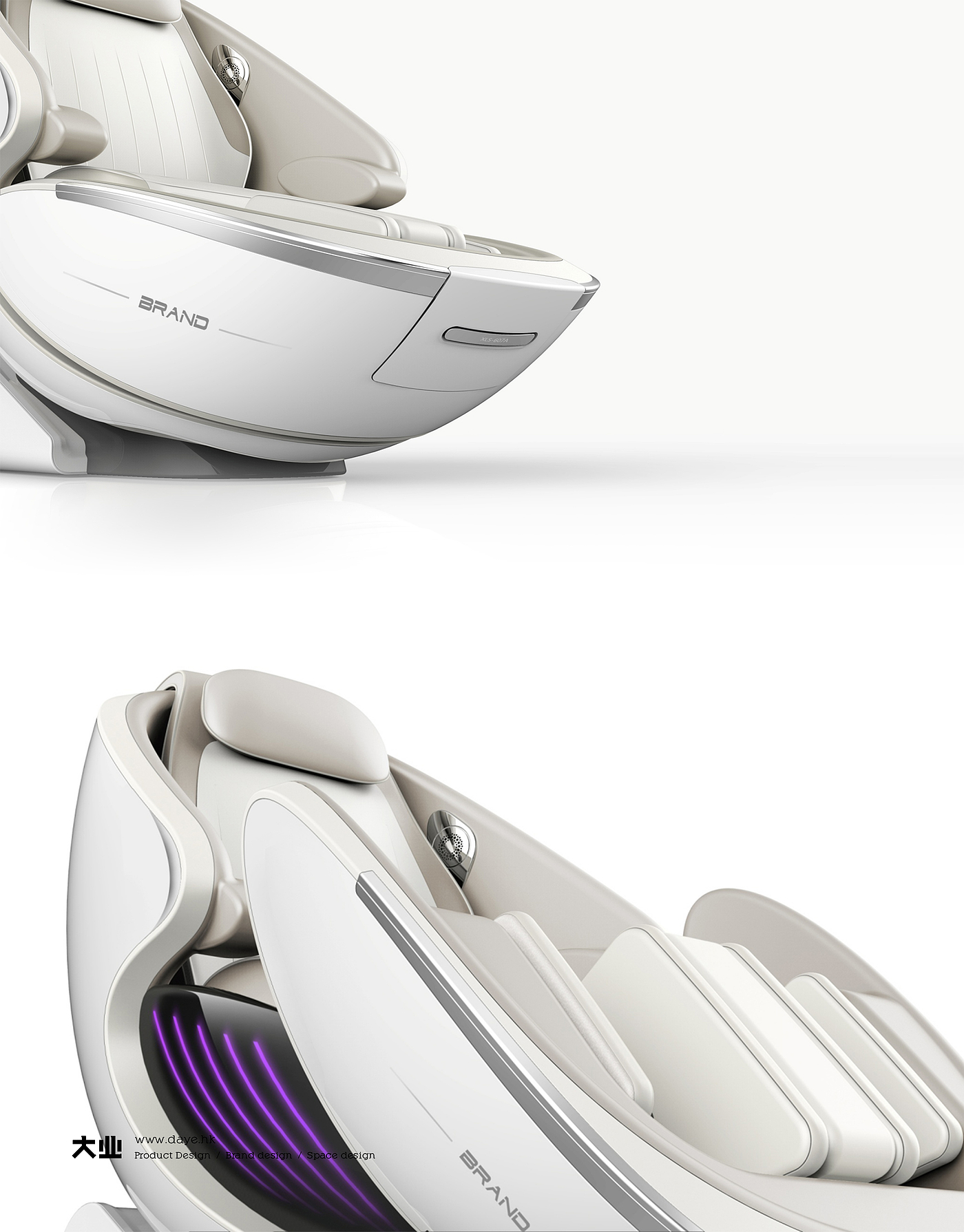 Daye design，industrial design，product design，Massage chair，Great health，