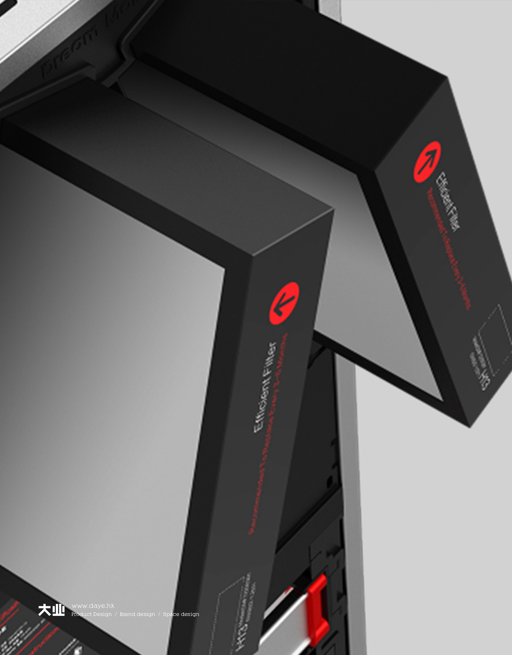 Daye design，industrial design，product design，Fresh air equipment，Air purification，