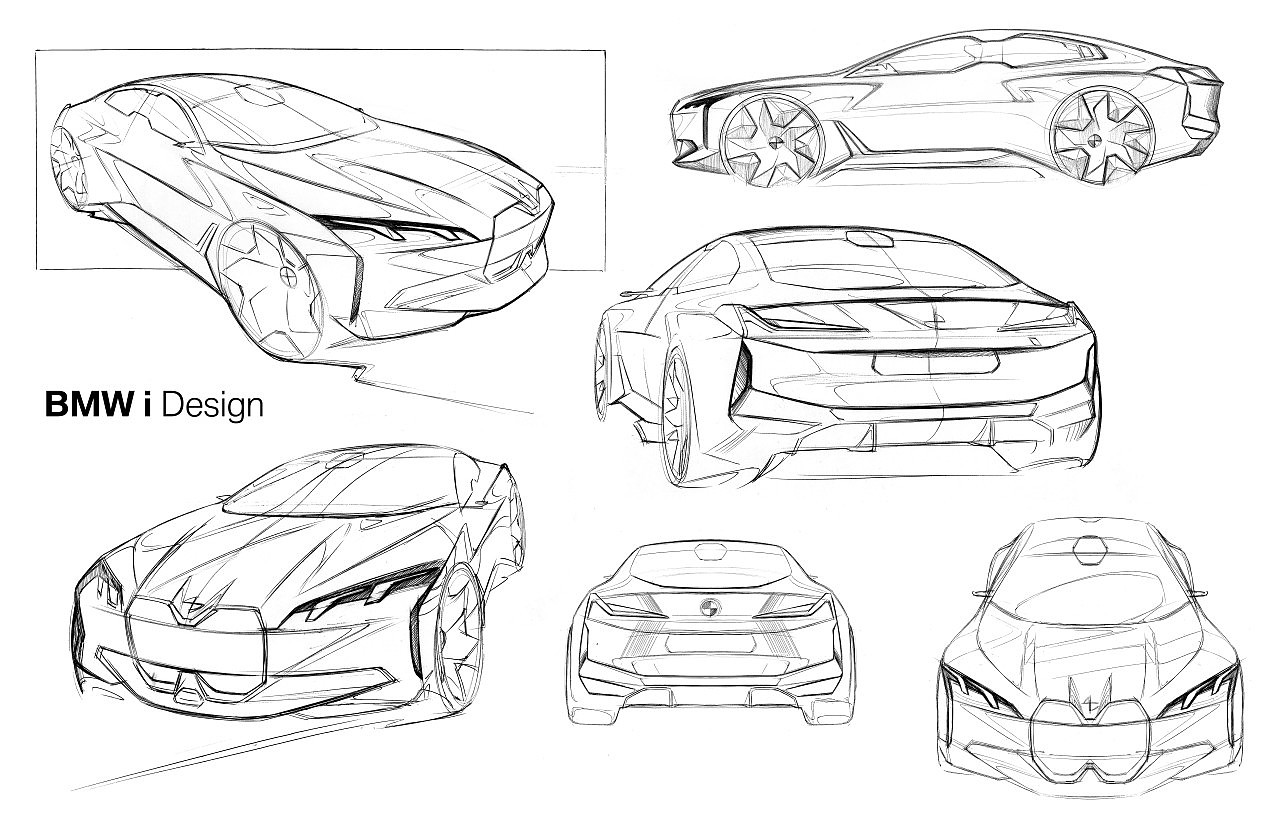 宝马，概念汽车，电动汽车，轿车，车展，手稿，