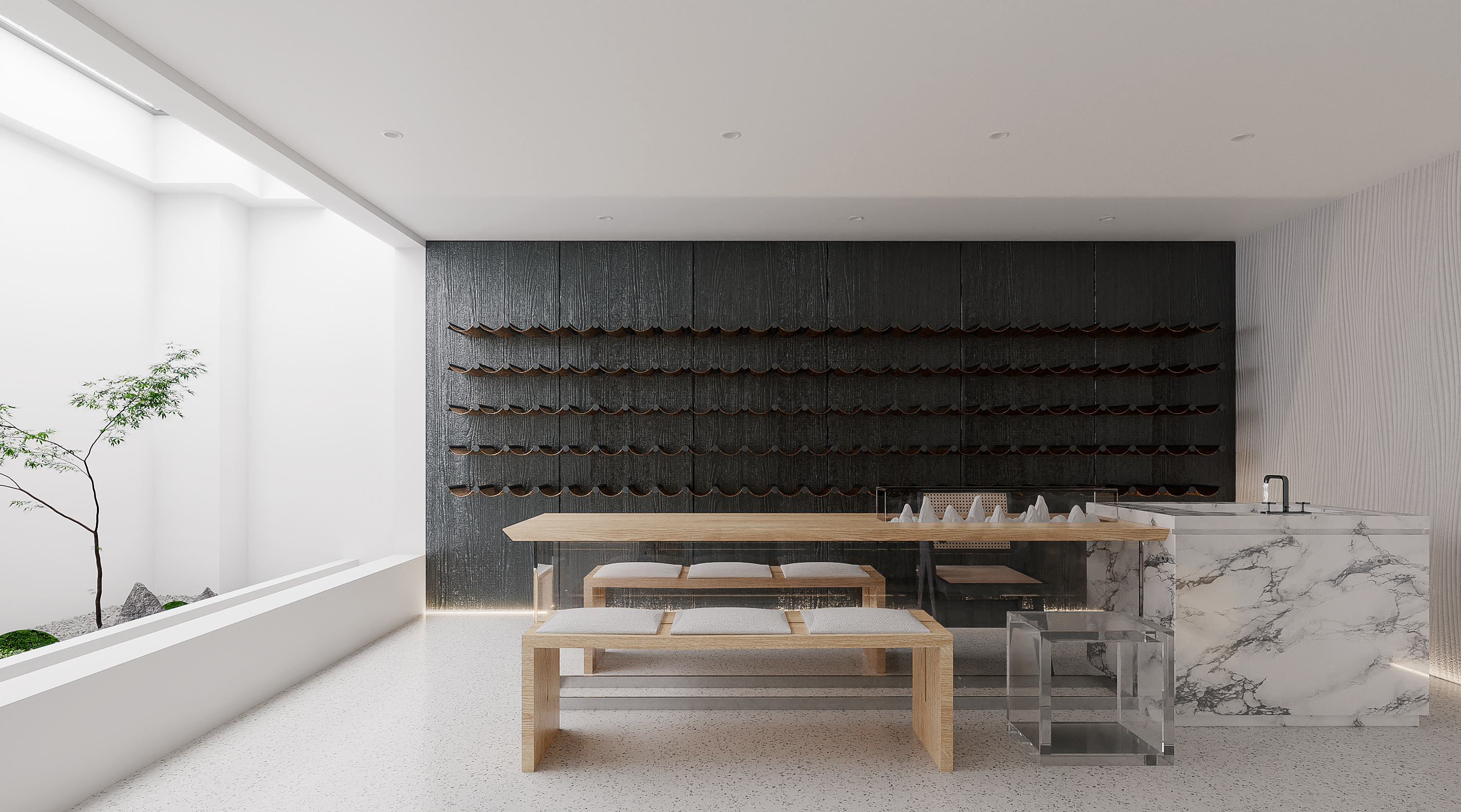 villa，Villa model room，Residential space，Minimalist housing，