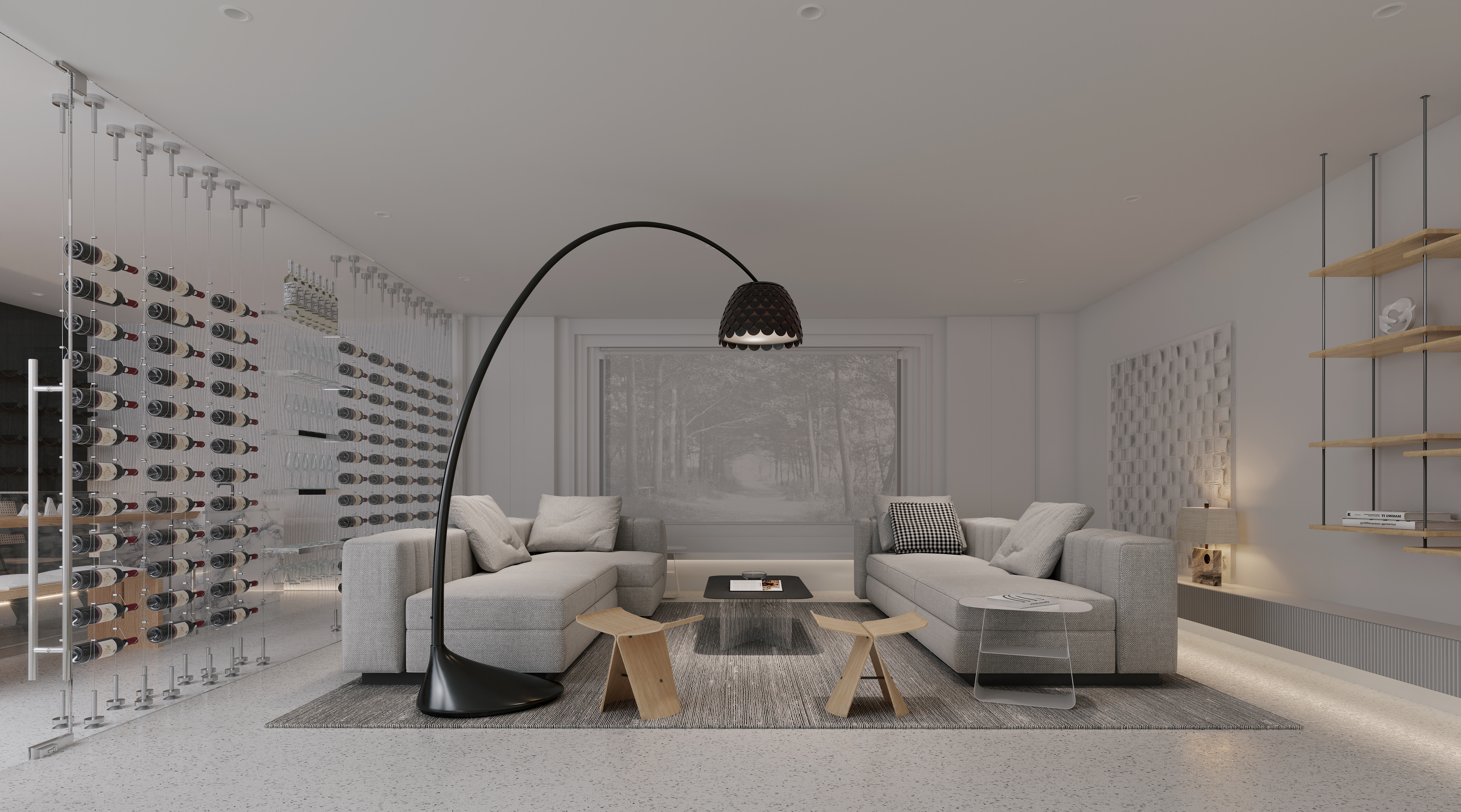 villa，Villa model room，Residential space，Minimalist housing，