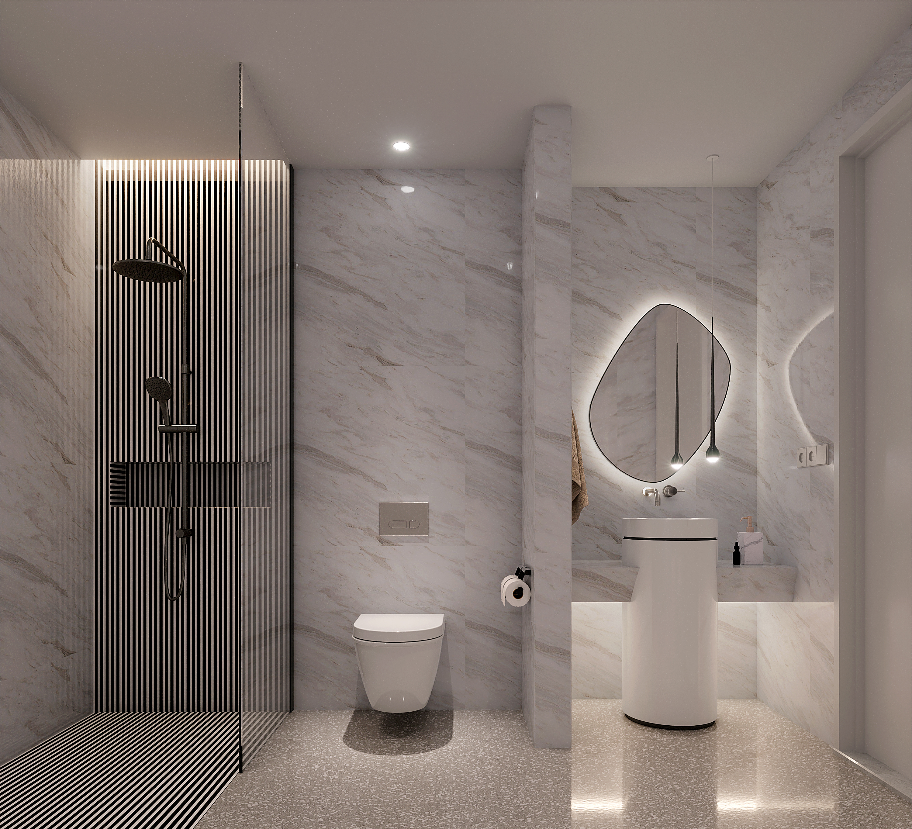 villa，Villa model room，Residential space，Minimalist housing，