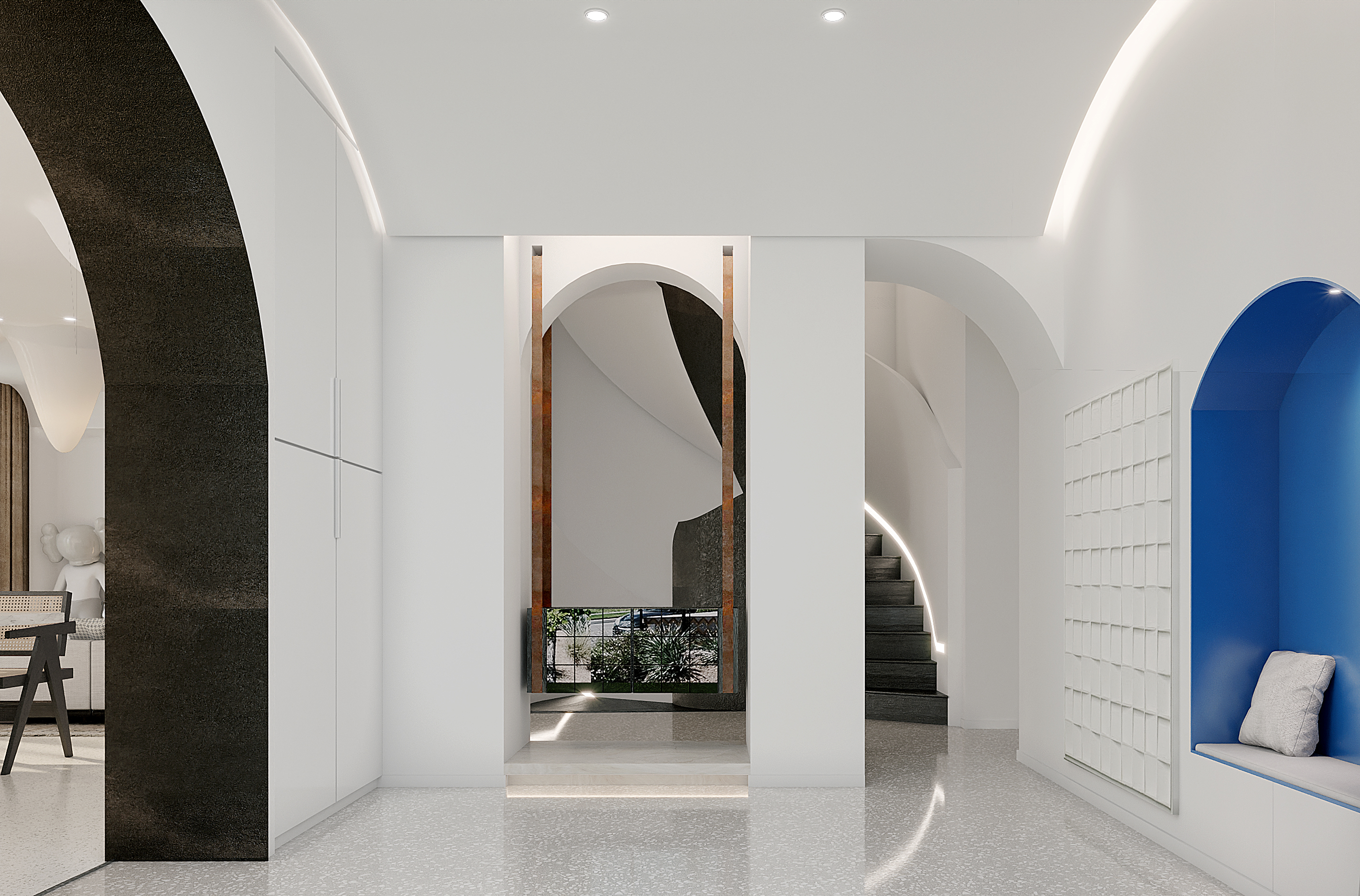 villa，Villa model room，Residential space，Minimalist housing，